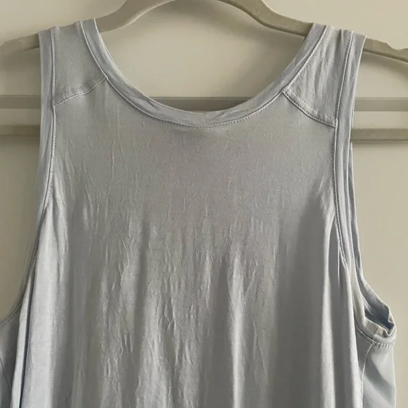 LOFT Split Back Blue Tank - Picture 3 of 8